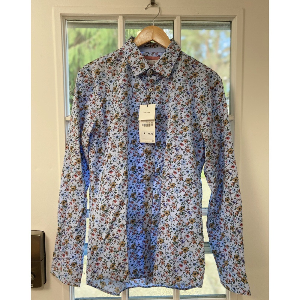 Zara Men’s Floral Button Down Shirt